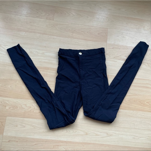 H&M Divided Navy Stretch Pants - Size 6. - Picture 2 of 4